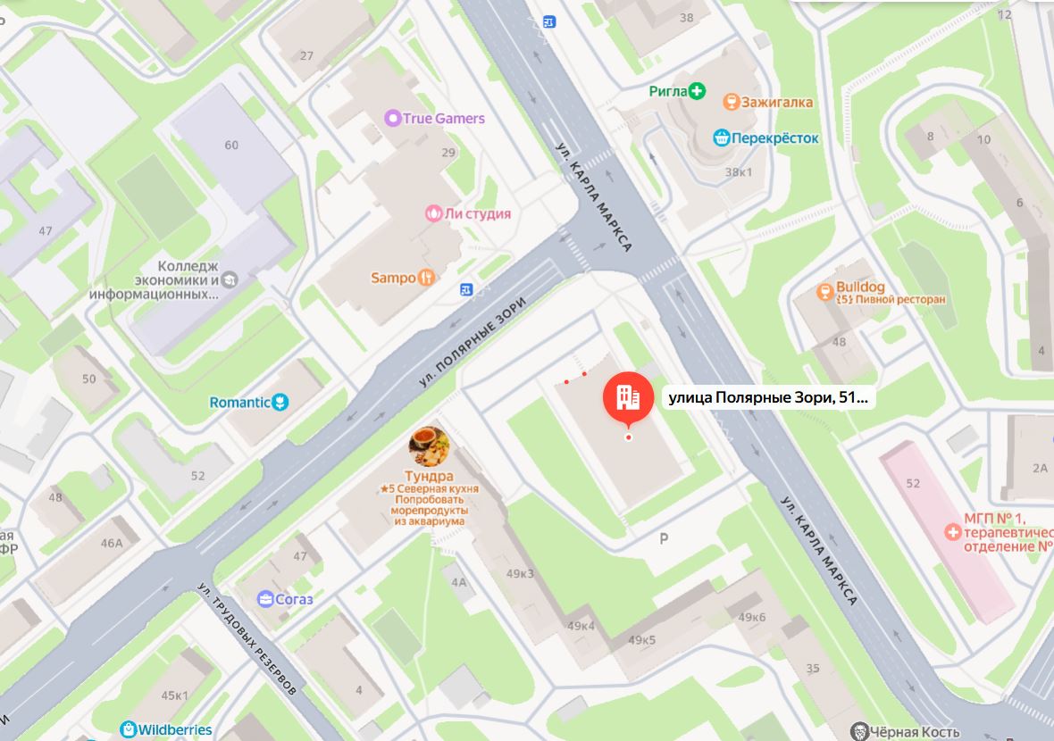 Карта проезда